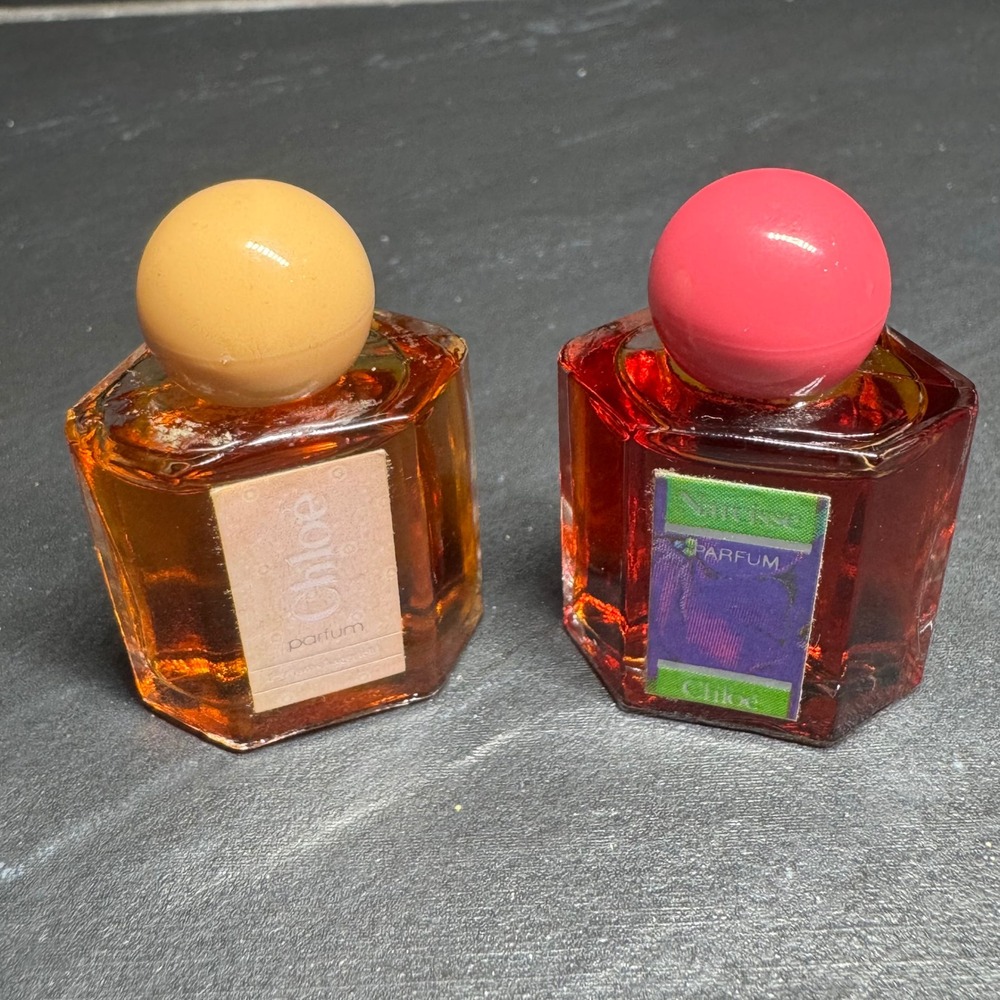 Vintage Chloe & Narcisse Chloe Parfum Splash Mini Bottles 5ml .17oz Lagerfeld
